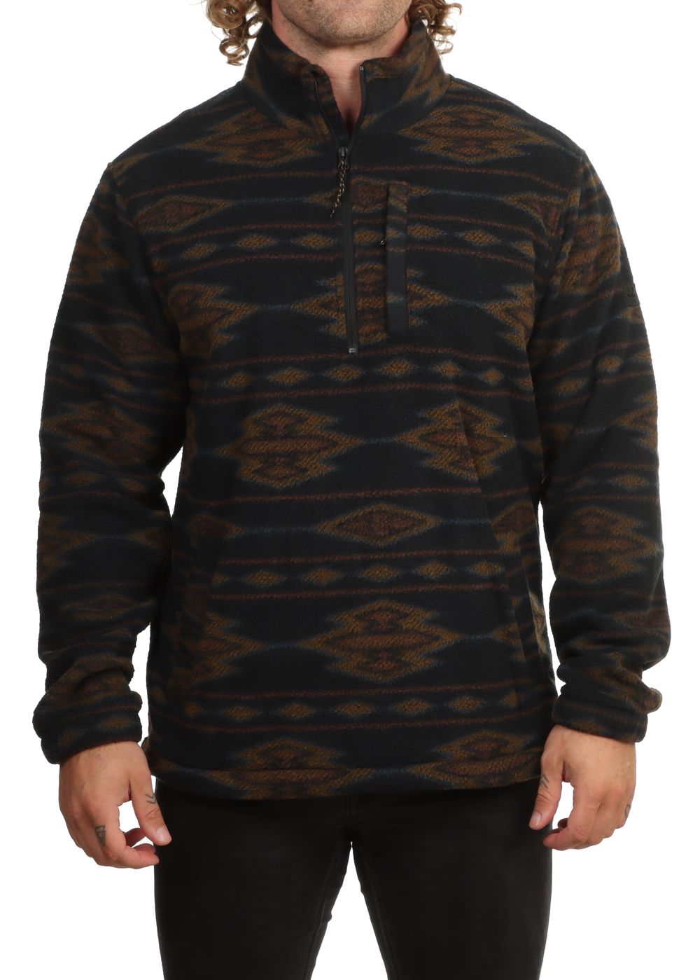 Billabong Boundary Mock Fleece Black