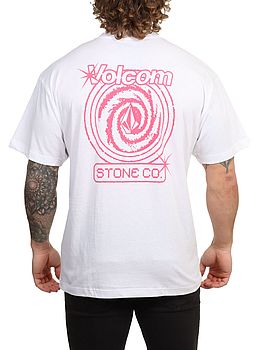 Volcom Deep Trance Lse Tee White