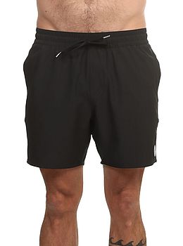 Volcom Lido Solid Trunk Volley Shorts Black