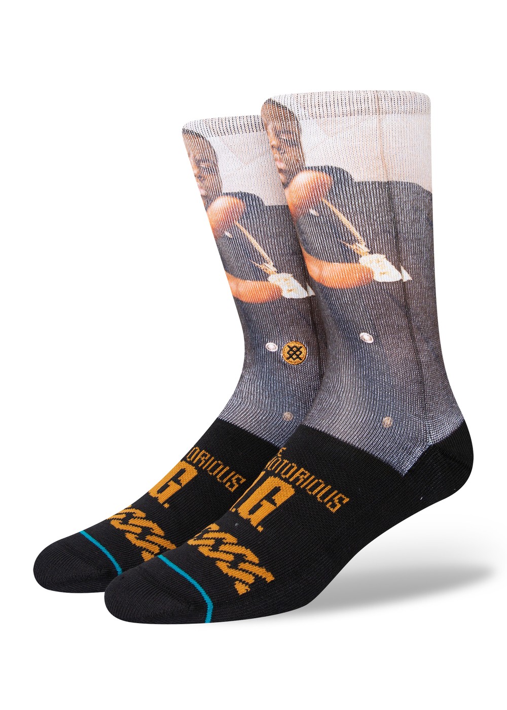 Stance x Notorious B.I.G The King Of NY Socks Black