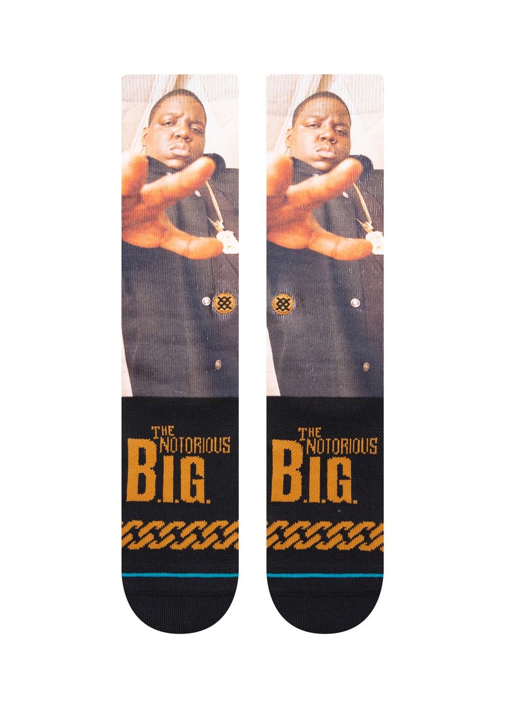Stance x Notorious B.I.G The King Of NY Socks Black