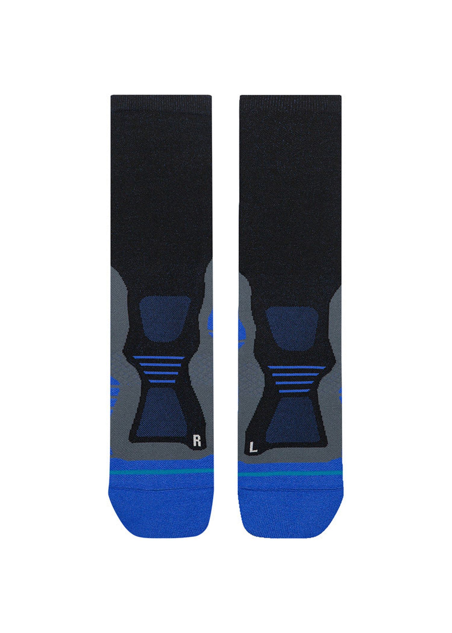 Stance Pace Light Crew Socks Black Grey