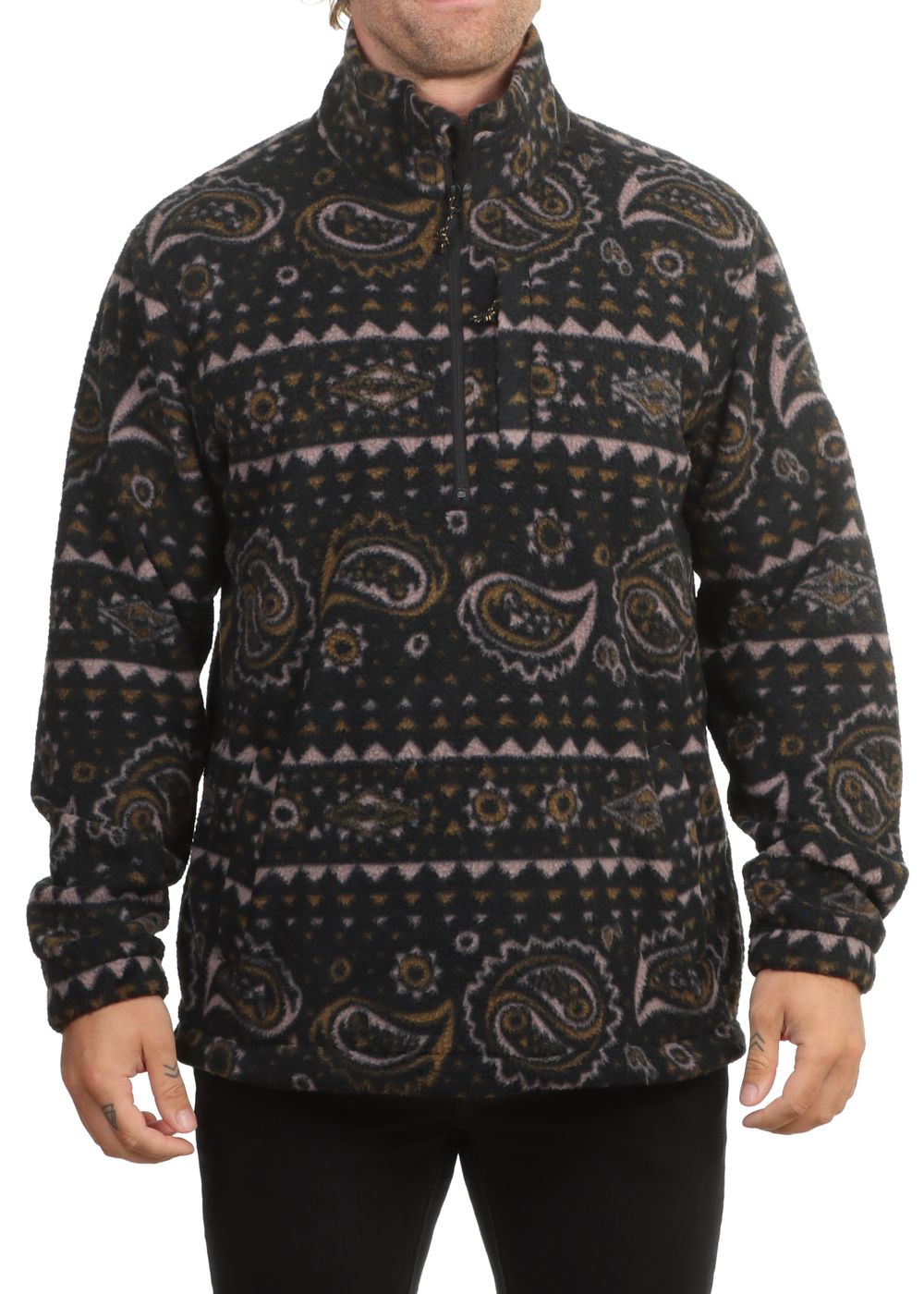Billabong Boundary Mock Neck Fleece Black