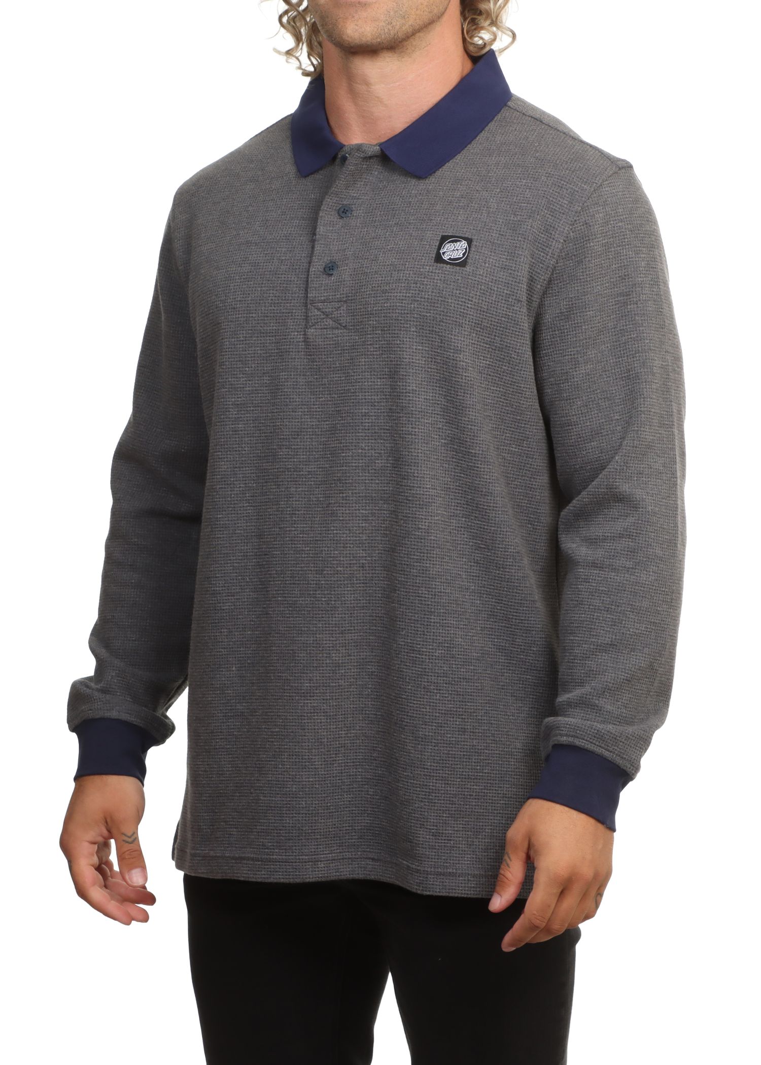 Santa Cruz Theo Rugby Shirt Charcoal