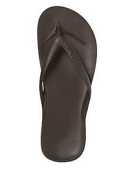Archies Arch Support Flip Flops Brown