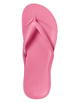 Archies Arch Support Flip Flops Hot Pink