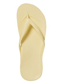 Archies Arch Support Flip Flops Lemon