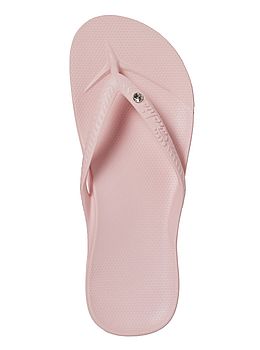 Archies Arch Support Flip Flops Crystal Pink