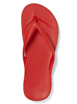 Archies Arch Support Flip Flops Chilli Red