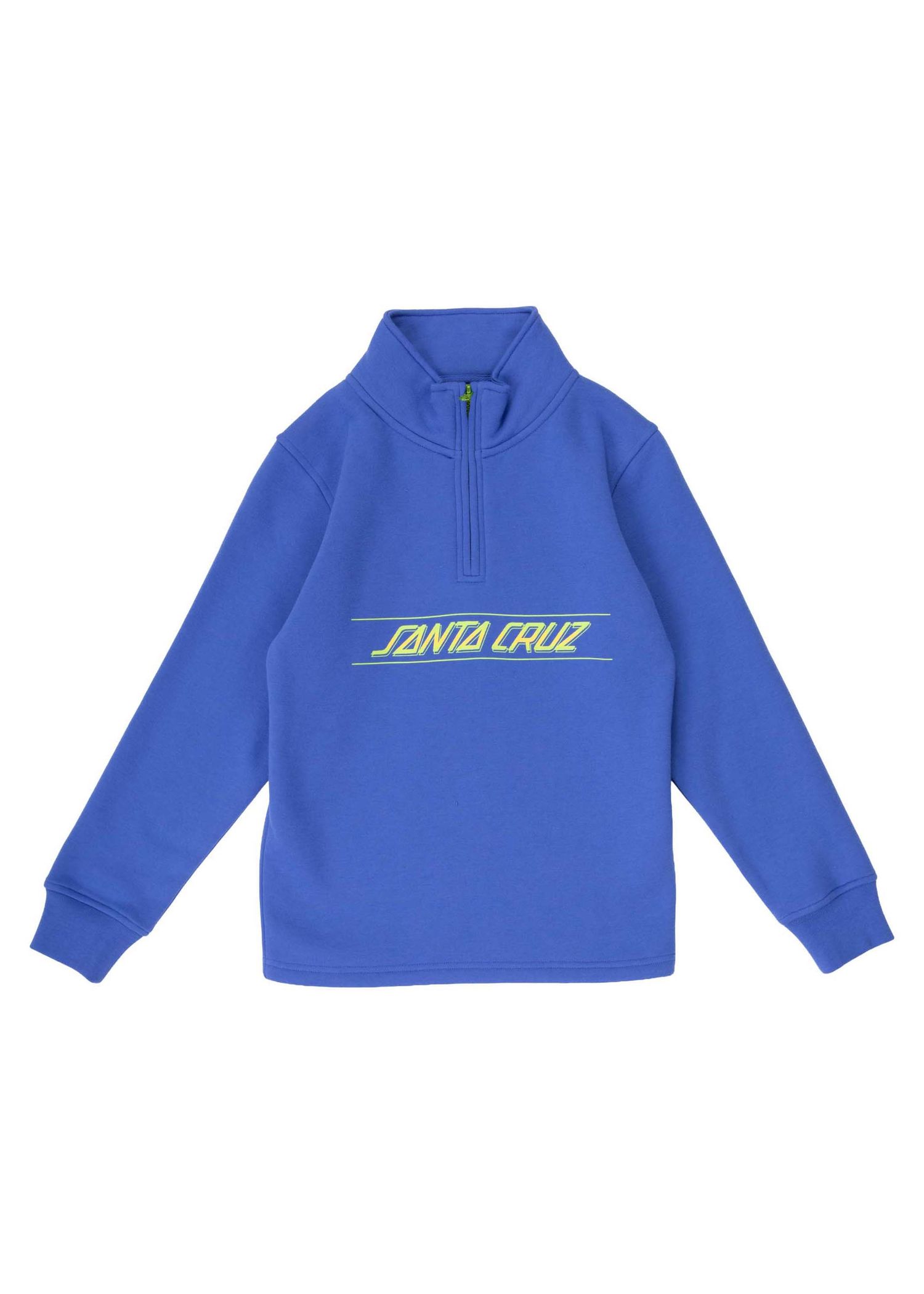 Santa Cruz Boys Classic Fade 1/4 Zip Crew Sapphire