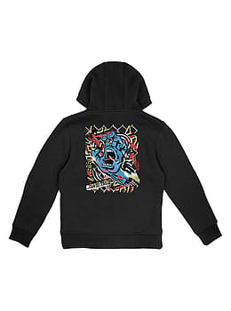 Santa Cruz Boys Damaged Hand Hoodie Black