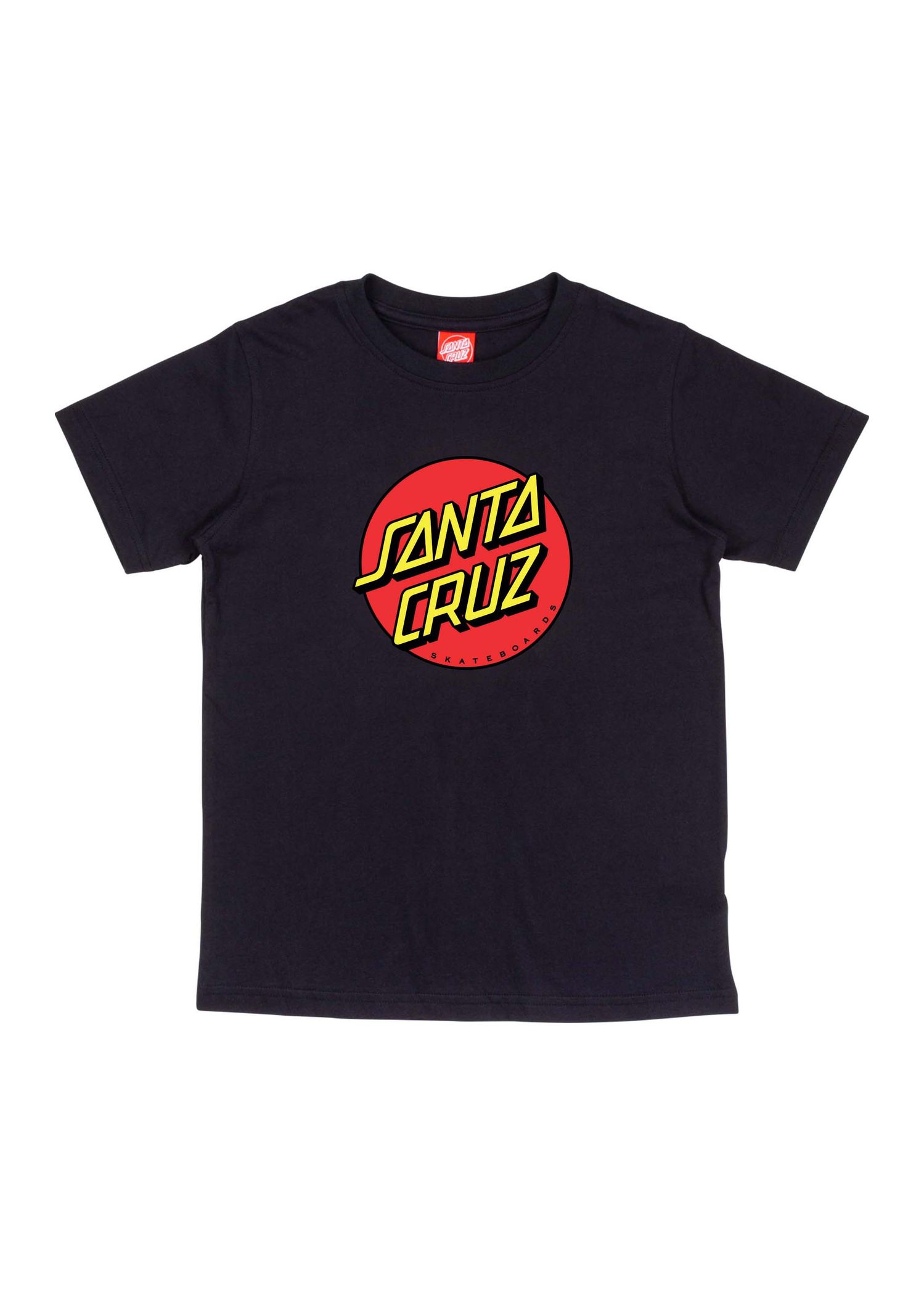 Santa Cruz Boys Classic Dot Tee Black