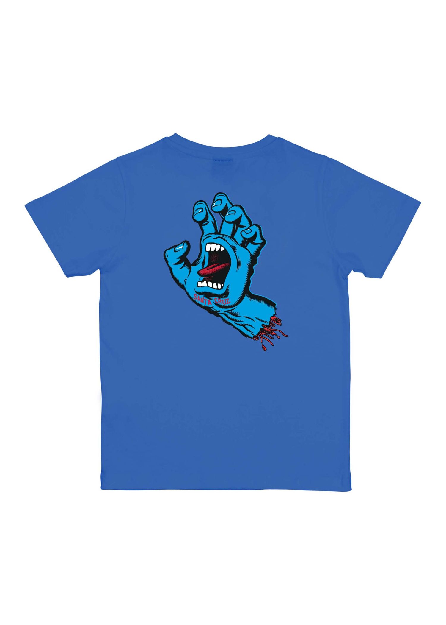 Santa Cruz Boys Screaming Hand Chest Tee Sapphire