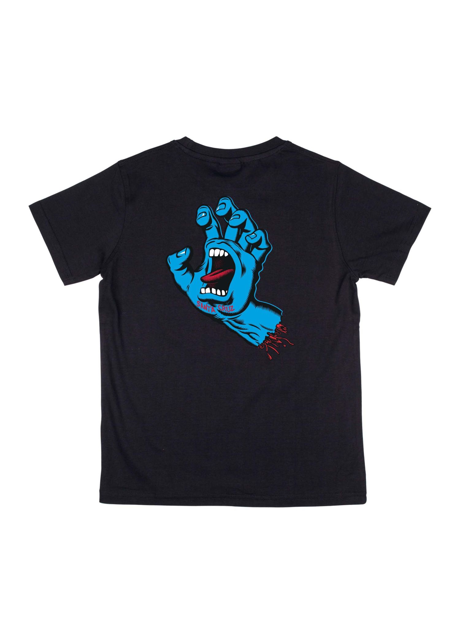 Santa Cruz Boys Screaming Hand Chest Tee Black