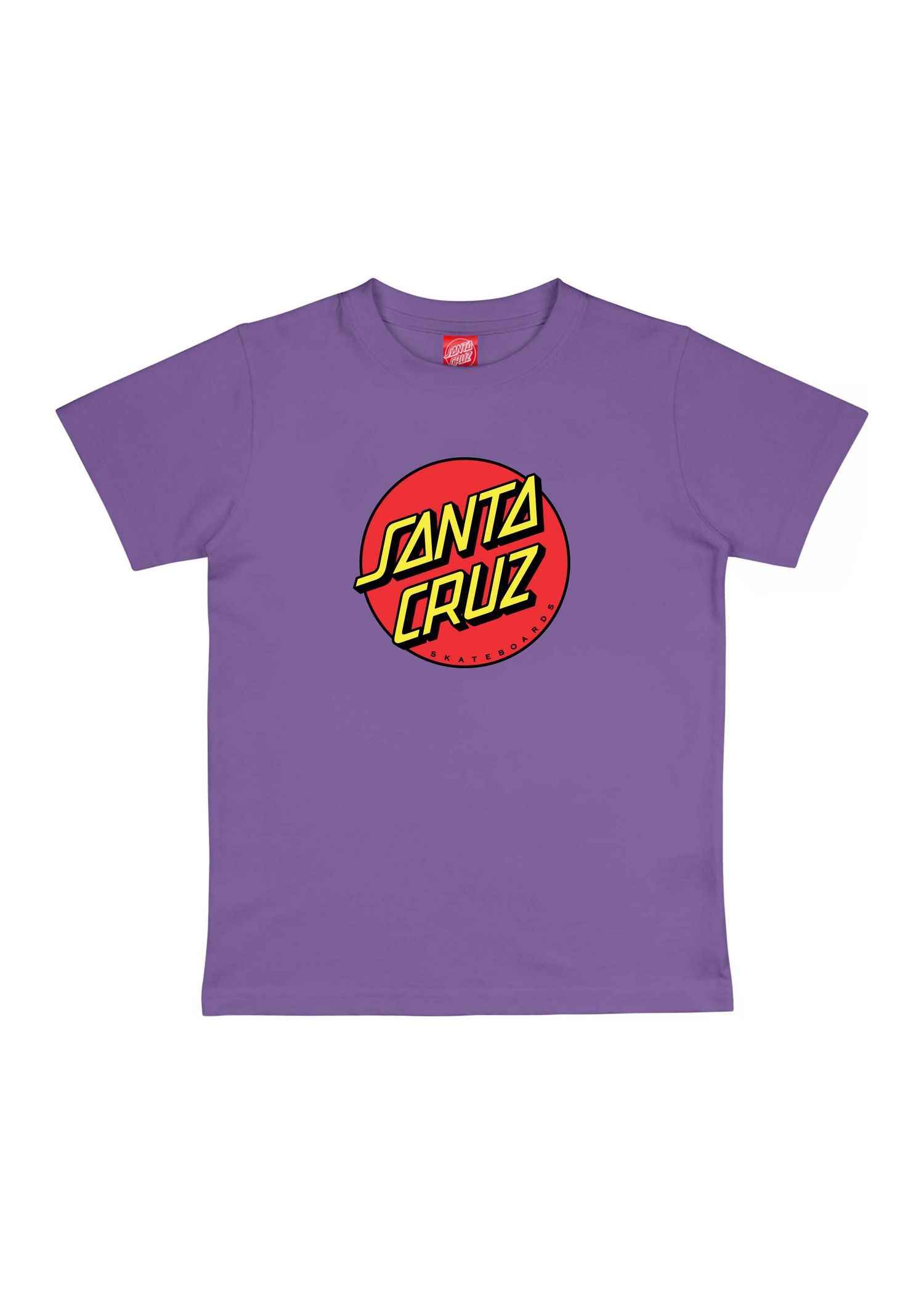 Santa Cruz Boys Classic Dot Tee Fresh Purple
