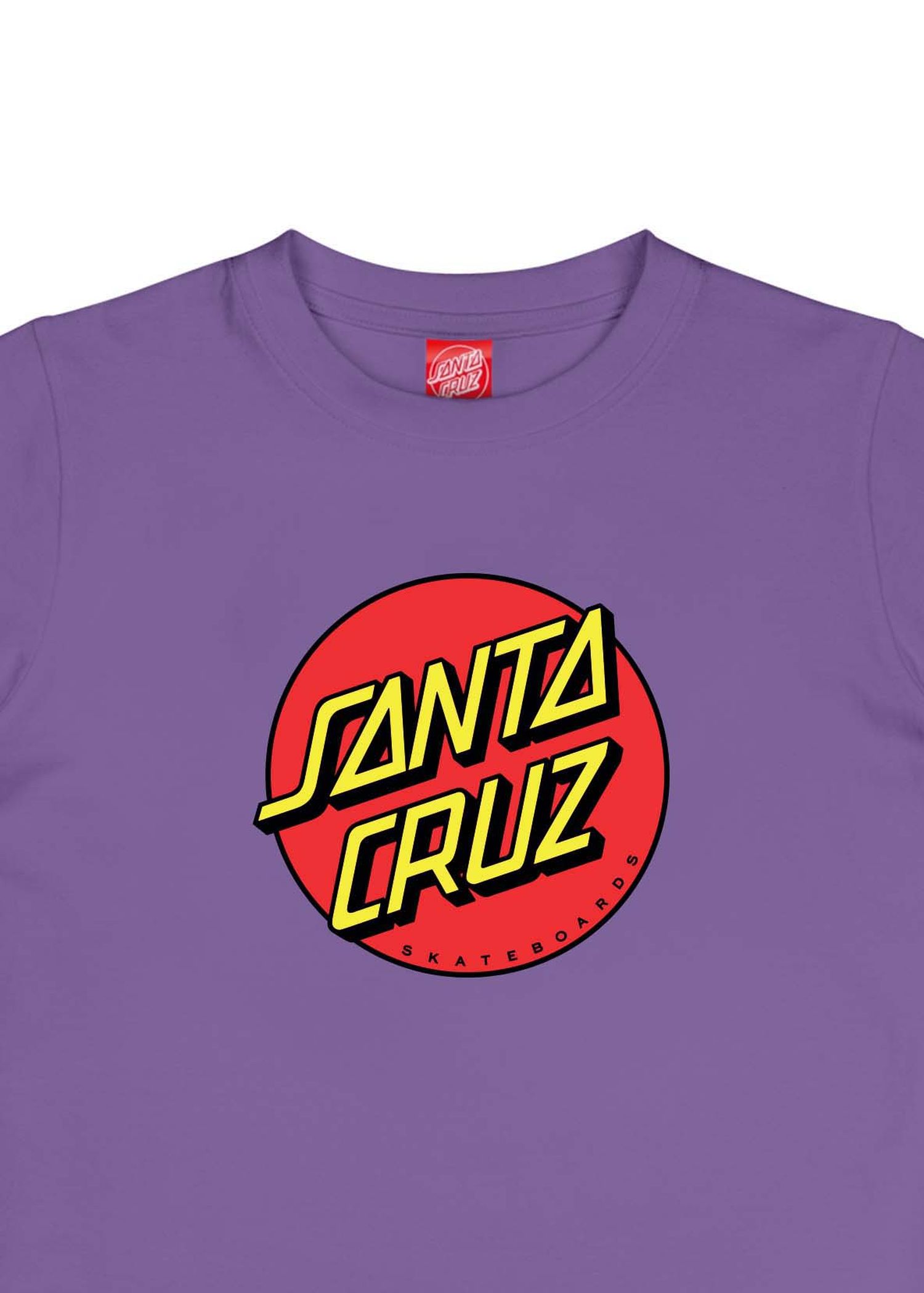 Santa Cruz Boys Classic Dot Tee Fresh Purple
