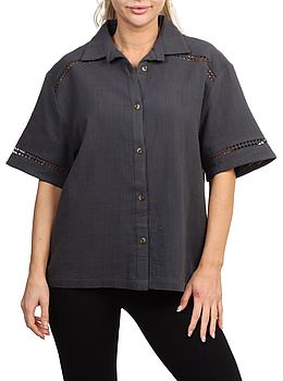 Billabong Summers End Woven Shirt Black Sands