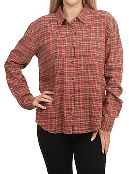 Volcom Plaid To Meet U 2 Shirt Chestnut Brown