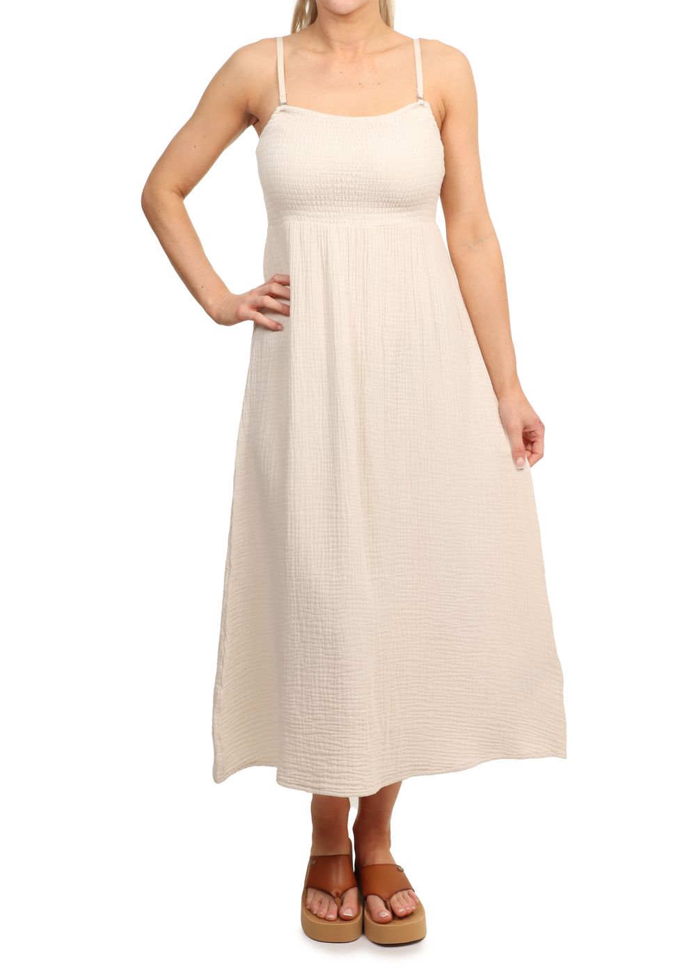 Billabong Off The Coast Dress White Cap