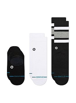 Stance Icon Series 3 Pack Socks Black White