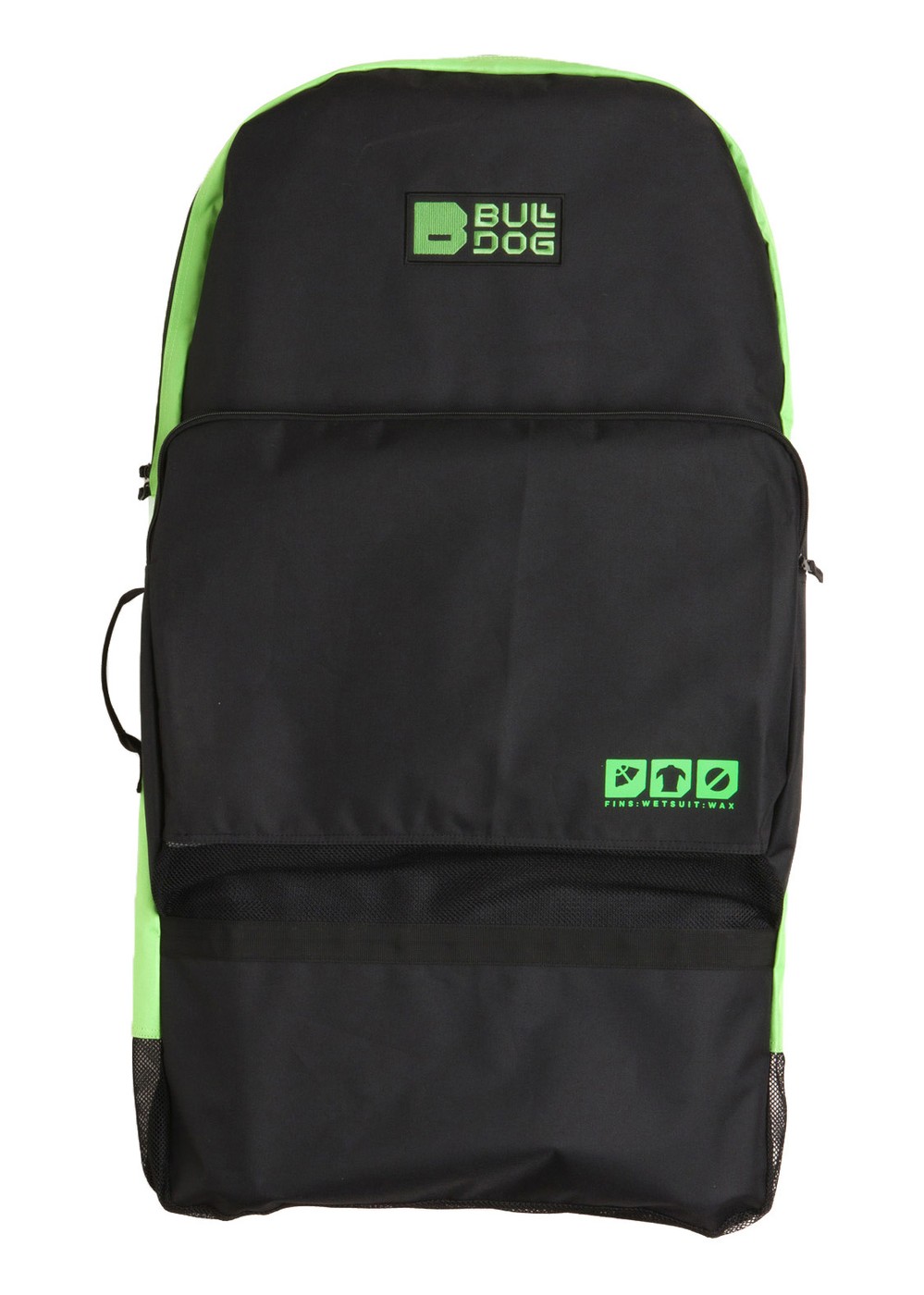 Bulldog Bodyboard Boogie Board Bag Backpack – Fits Up to 3 Boards Green