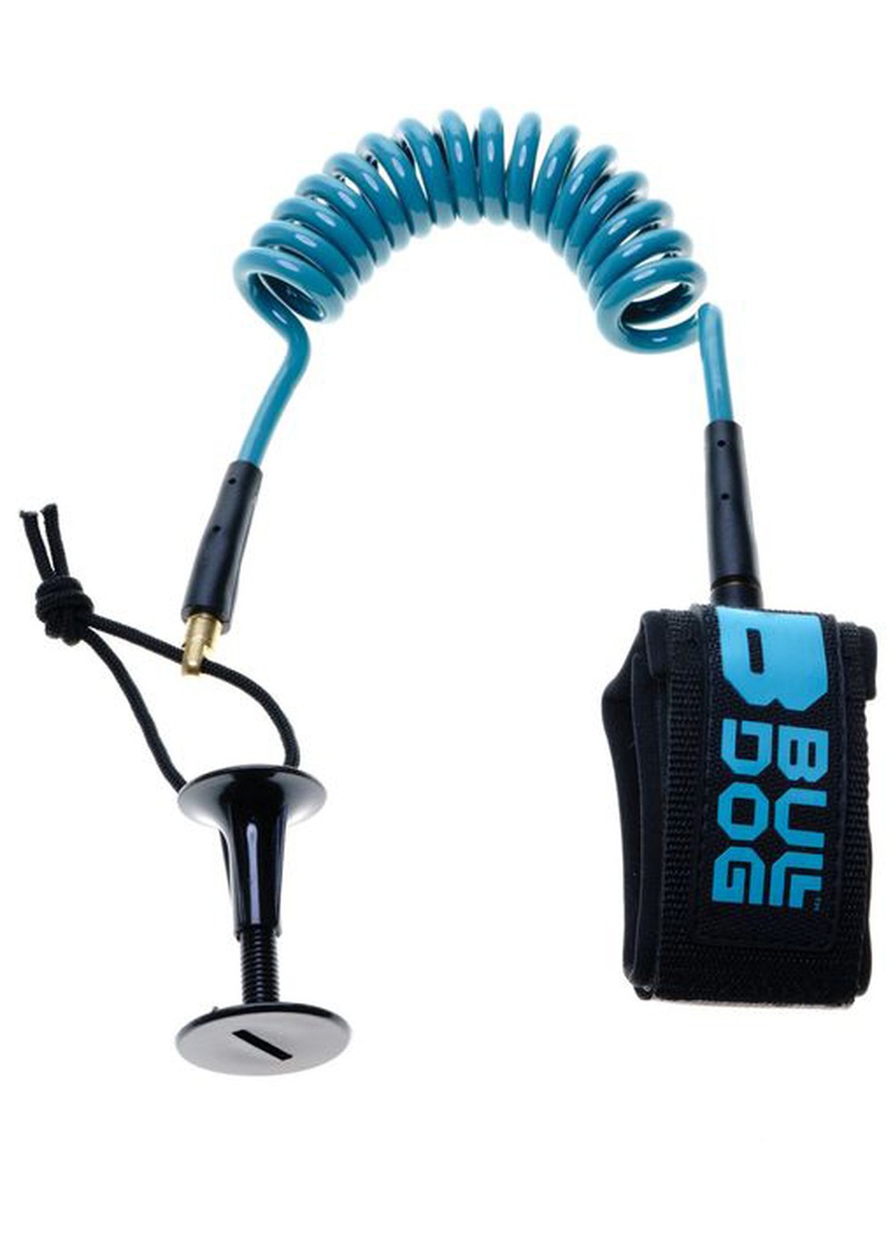 Bulldog Bodyboard Wrist Coiled Leash Petrol