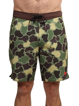 Florence Marine X Pro Hawaii Camo Boardies Green
