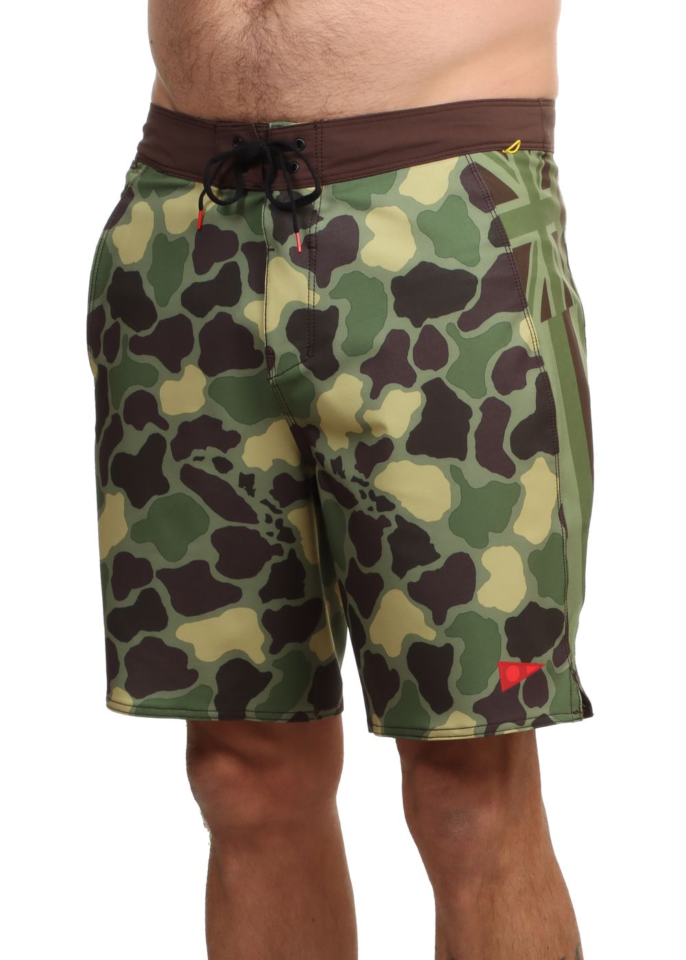Florence Marine X Pro Hawaii Camo Boardies Green