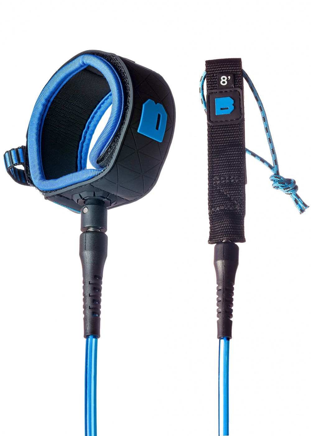Bulldog Surfboard Leash 8ft Black/Blue