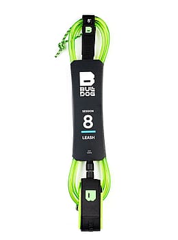 Bulldog Surfboard Leash 8ft Black/Lime