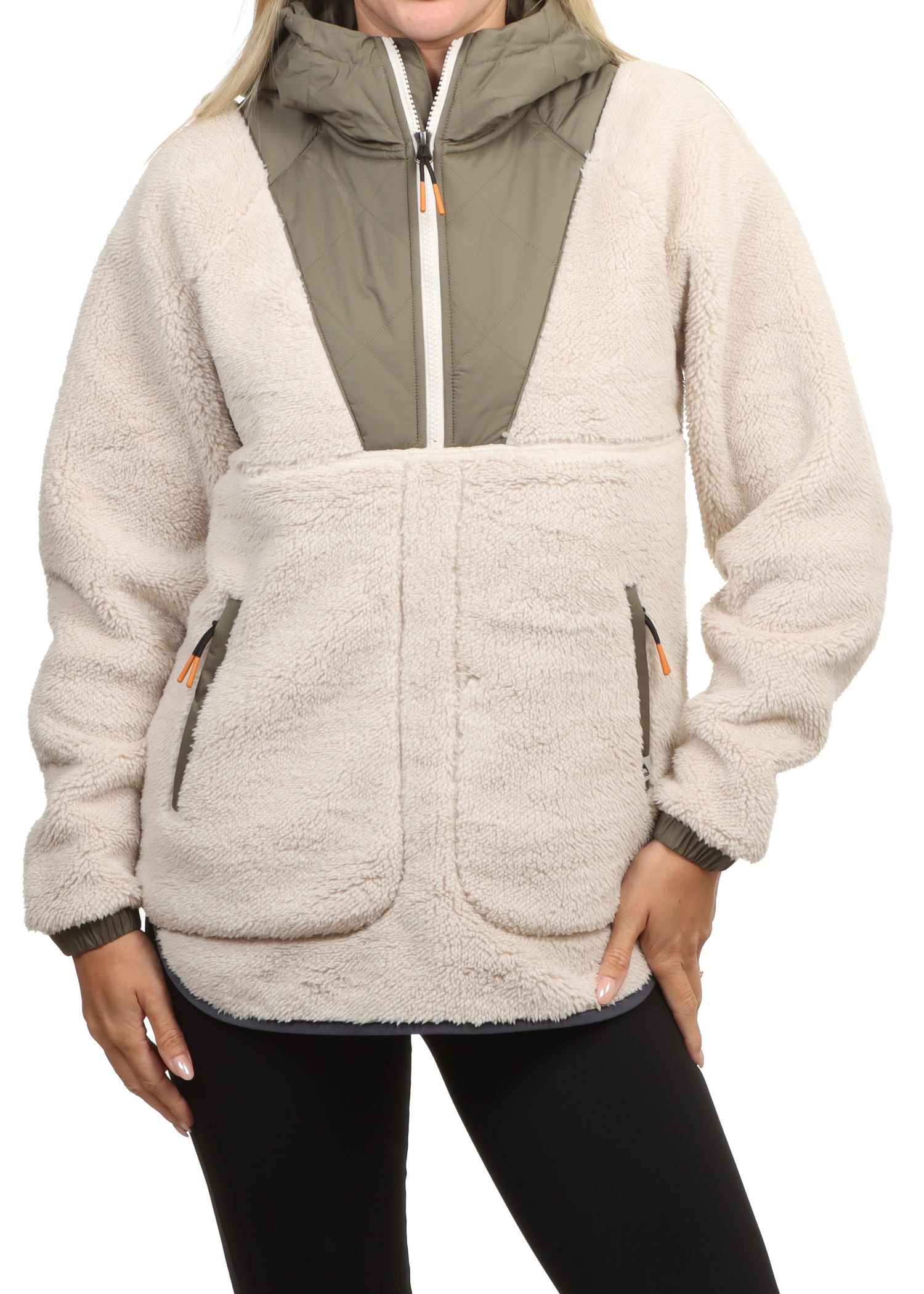 Passenger Beaumont Sherpa Hood Fleece White