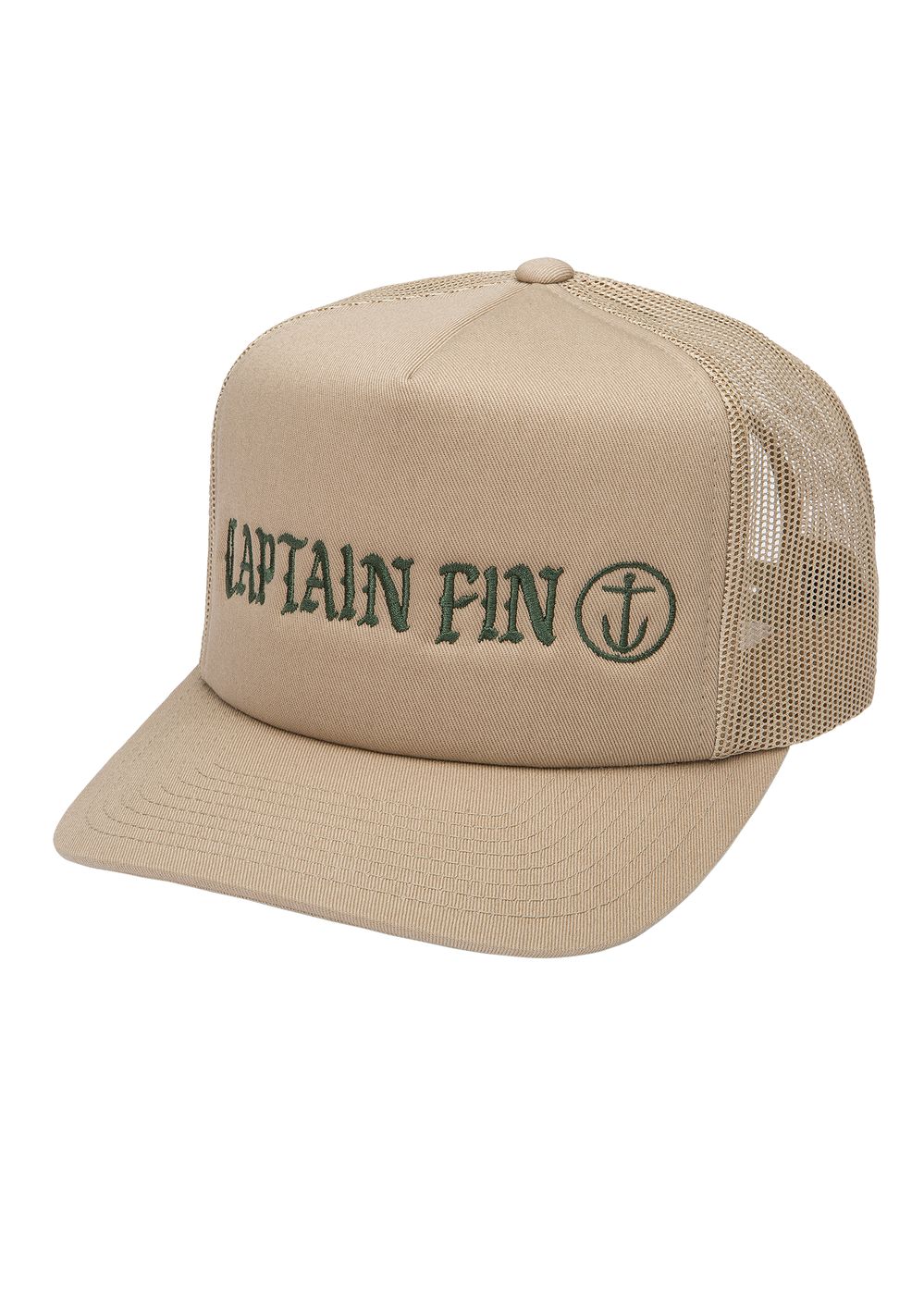 Captain Fin Core Captain Trucker Cap Khaki