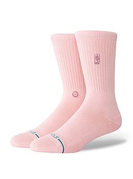 Stance NBA Logoman Wash Socks Dusty Rose