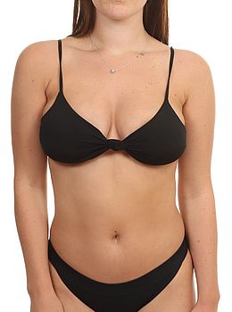 Billabong S.S Knotted Trilet Bikini Top Black