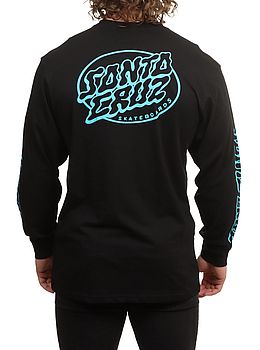 Santa Cruz Mono Vertigo Dot Long Sleeve Black
