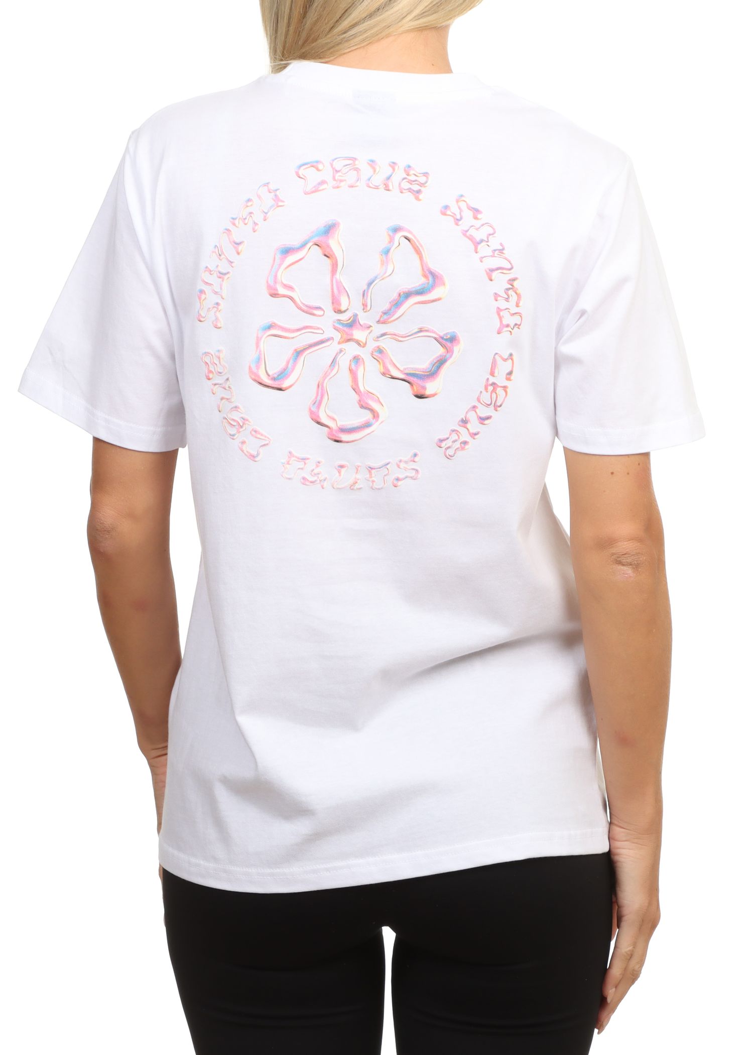 Santa Cruz Chrome Ringed Flower Tee White