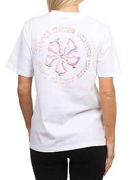 Santa Cruz Chrome Ringed Flower Tee White