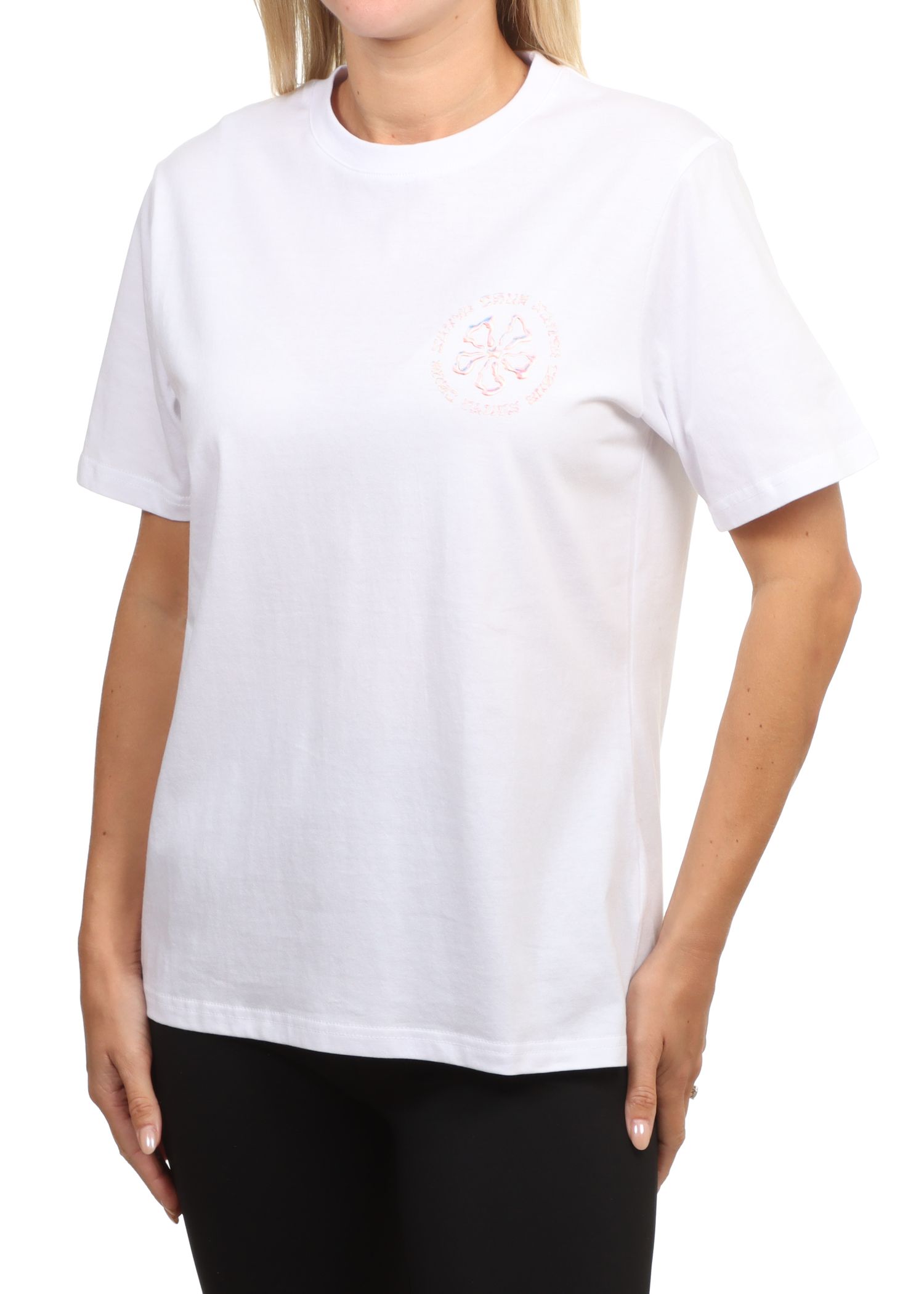 Santa Cruz Chrome Ringed Flower Tee White