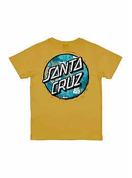 Santa Cruz Boys Stamped Opus Camo Tee Mustard