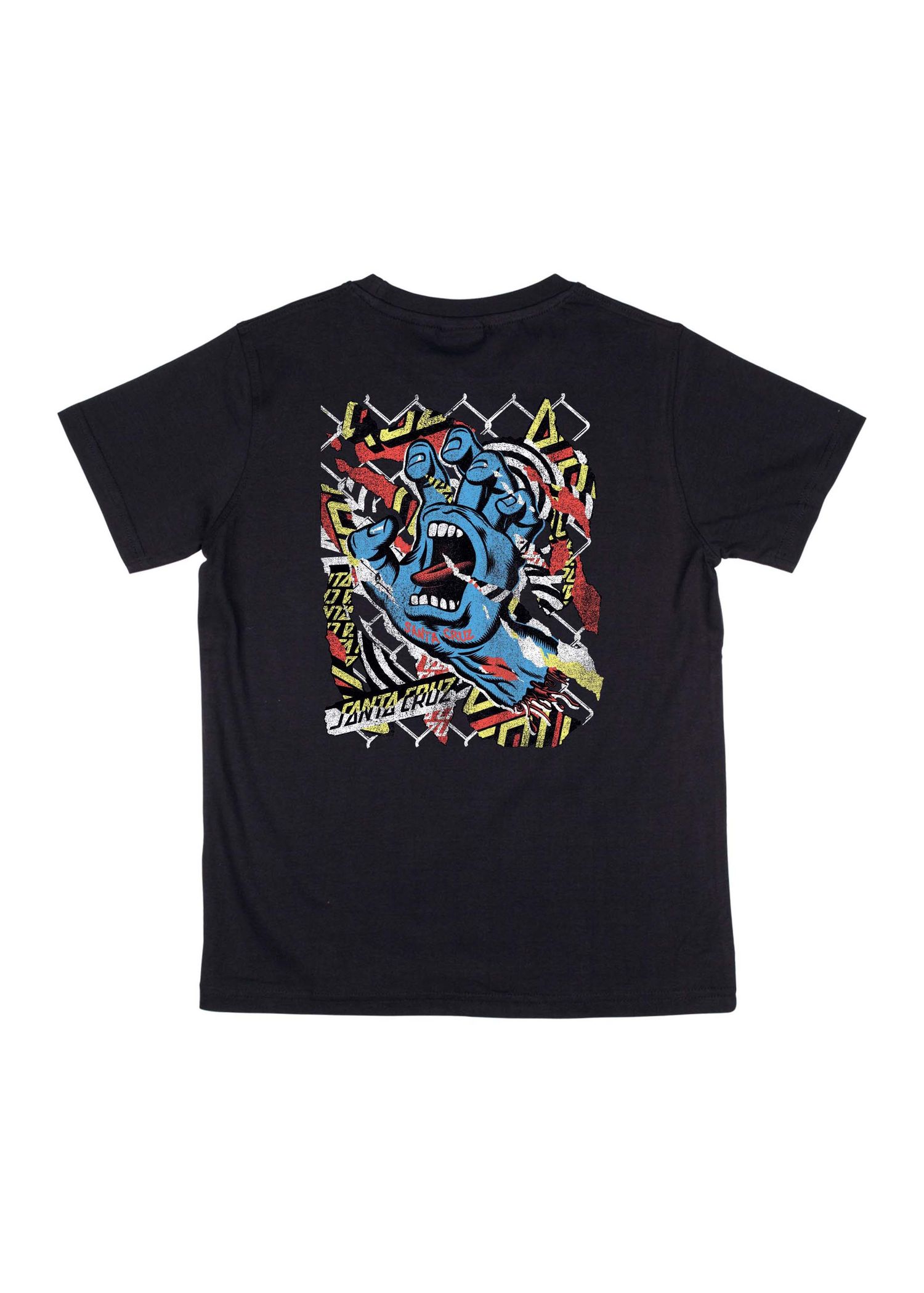 Santa Cruz Boys Damaged Hand Tee Black