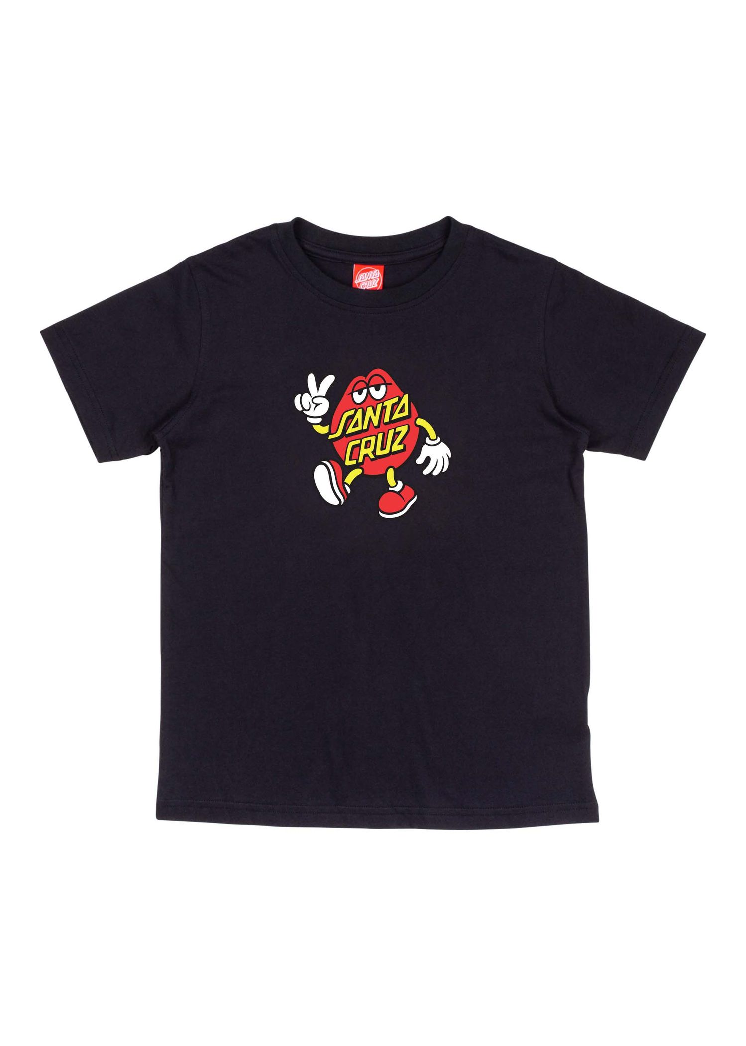 Santa Cruz Boys Dot Guy TTE Tee Black