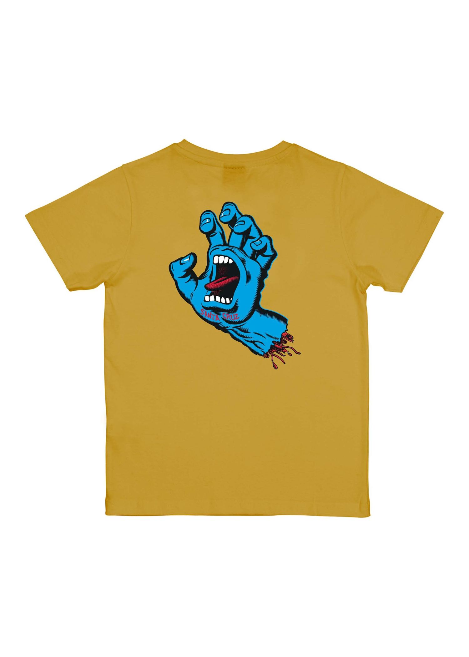 Santa Cruz Boys Screaming Hand Chest Tee Mustard