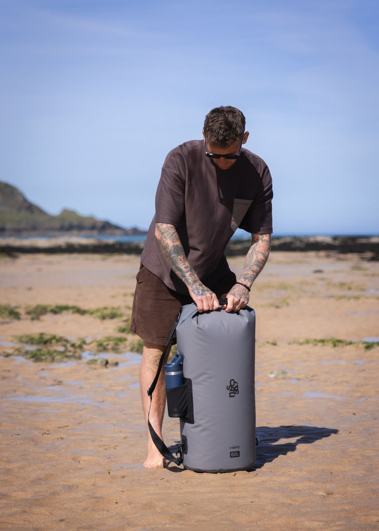 Cskins Session Dry Bag 60 Litre Storm Grey
