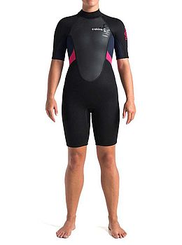 CSkins Ladies Element 3/2 Shorty Wetsuit Blk/Slate