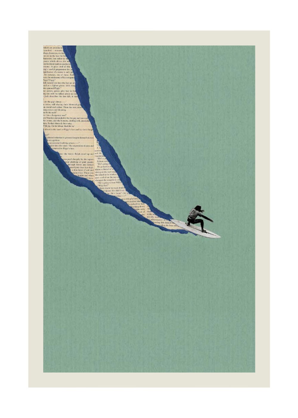 Ciel Glue Bali Surf Print 40cm x 50cm