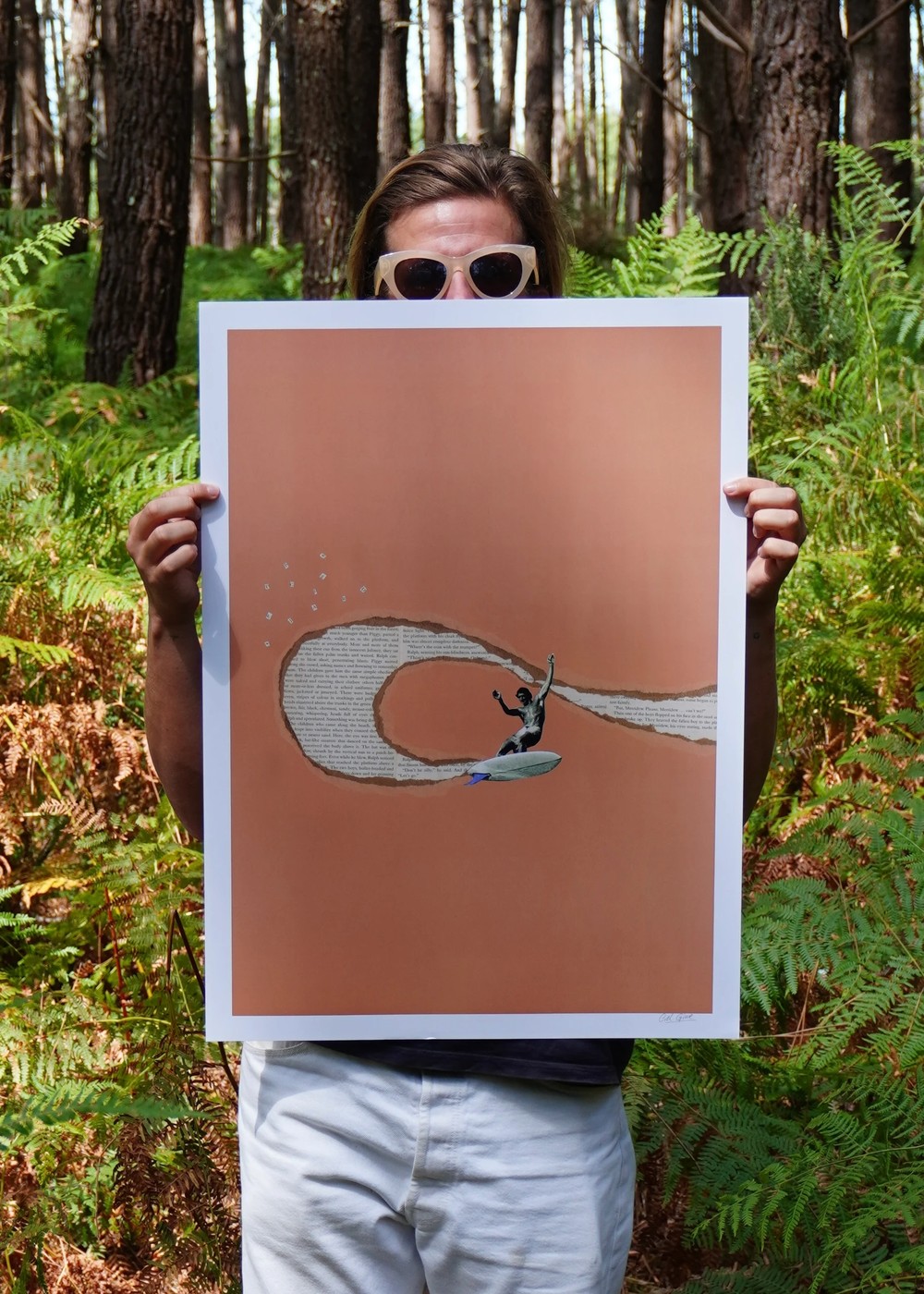 Ciel Glue Biarritz Surf Print 40cm x 50cm