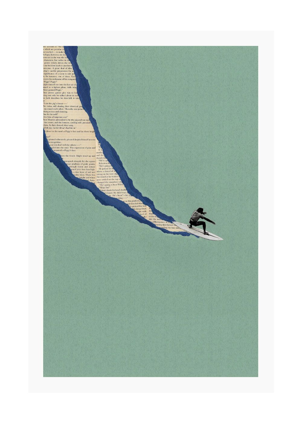 Ciel Glue Bali Surf Print 40cm x 50cm