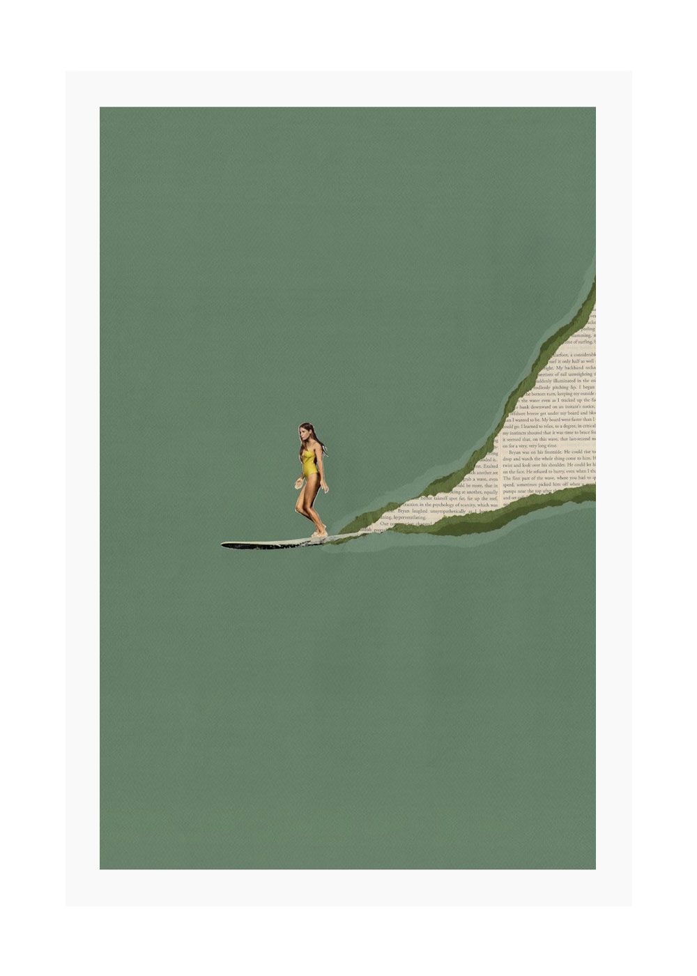 Ciel Glue Seignosse  Surf Print 40cm x 50cm