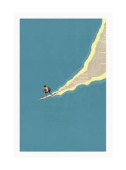 Ciel Glue Northshore Surf Print 50cm x 70cm