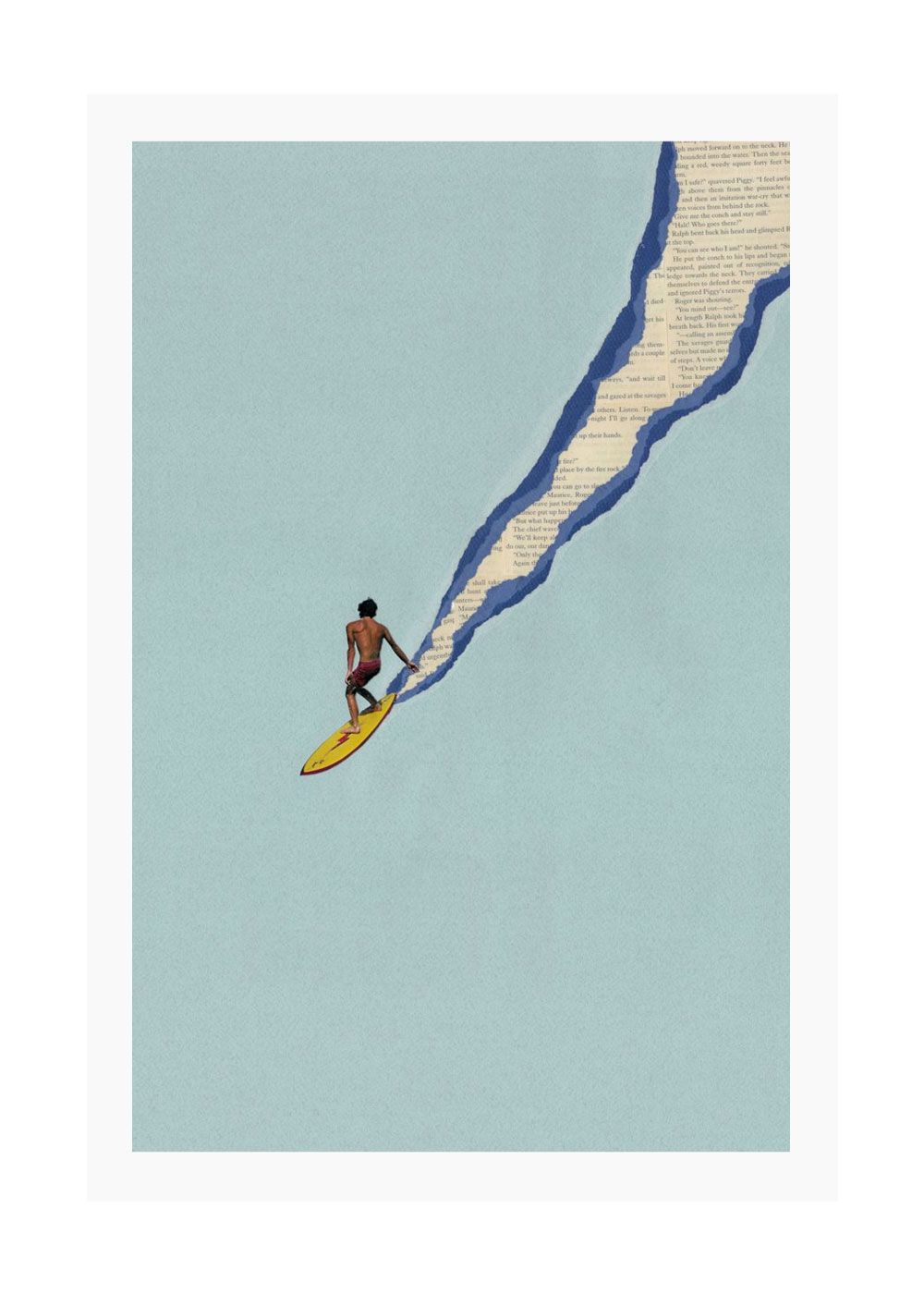 Ciel Glue Santa Cruz Surf Print 50cm x 70cm